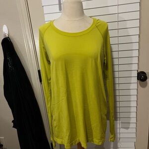 Women's Lime Green Long Sleeve Top